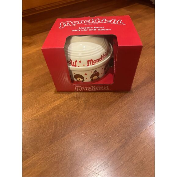 new Monchhichi noodle bowl with lid and spoon - Picture 1 of 5